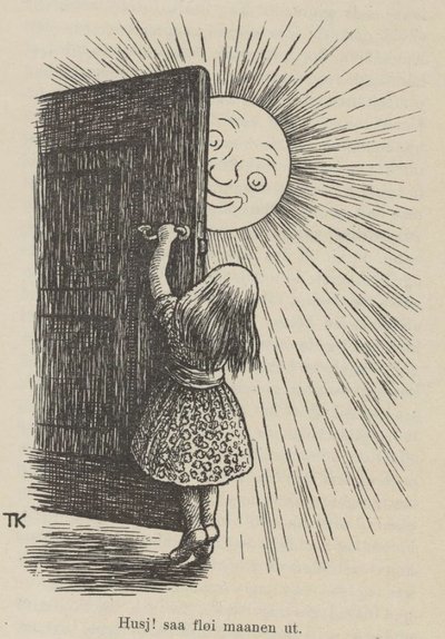 La Madonna come madrina da Theodor Kittelsen